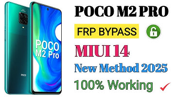 POCO M2 PRO Frp Bypass || MiUi 14 New Method 2025 || Google Account Bypass || New Security 100%