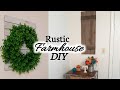 Faux farmhouse shutters || rustic farmhouse DIYs