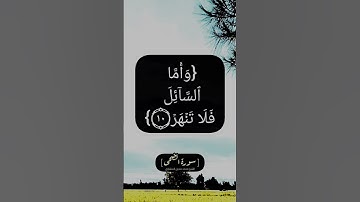 سورة الضحى الآية ٩ الى ١١ بصوت الشيخ محمد صديق المنشاوي