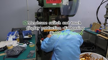 Membrane switch and touch display production ~Embossing（Part1)?#embossing #membraneswitch #membrane