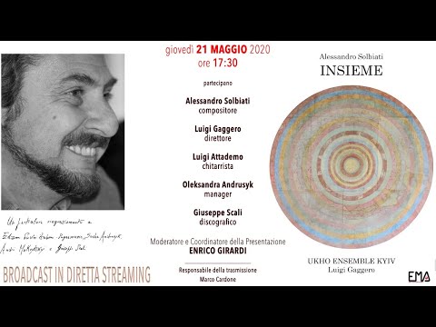 PRESENTAZIONE dell'album discografico INSIEME di Alessandro Solbiati