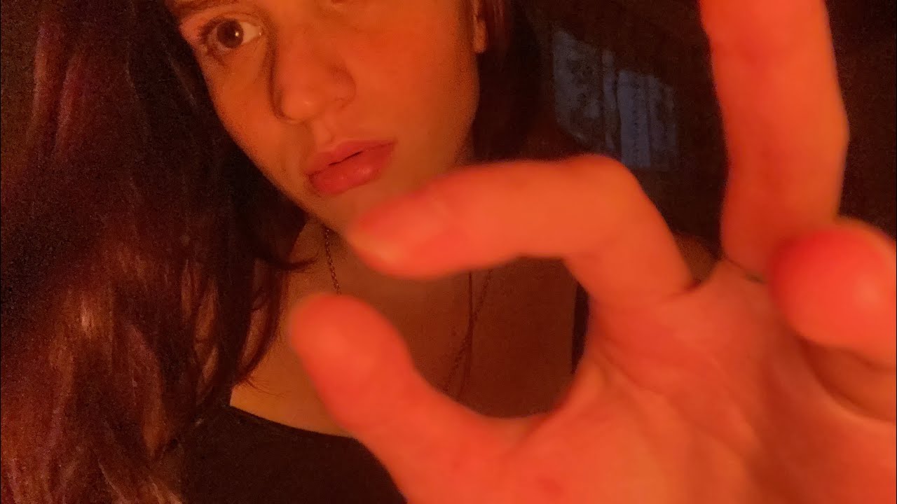 ASMR hand movements and mouth sounds (no talking)