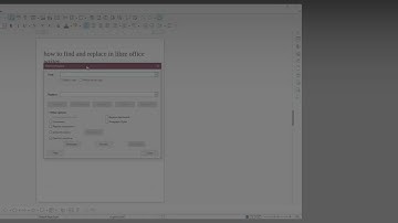 How to find and replace in libre office writer | find and replace libre office writer