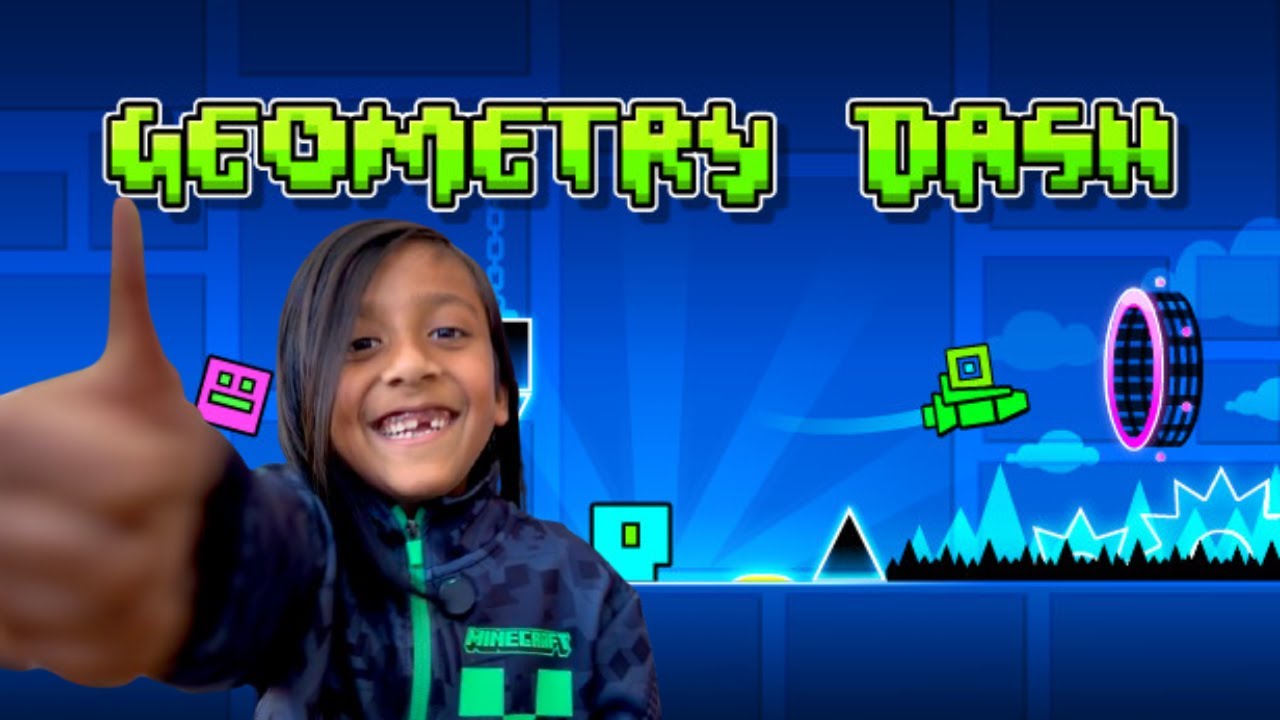 My First Level In Geometry Dash - YouTube