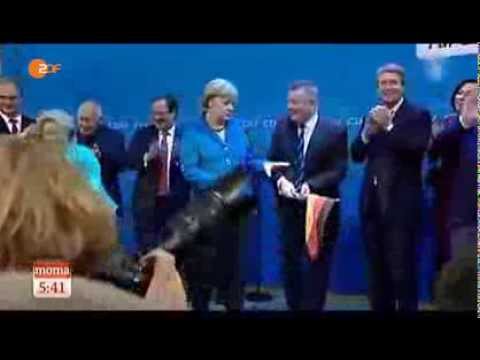 Merkel wirft BRD Fahne weg Langversion