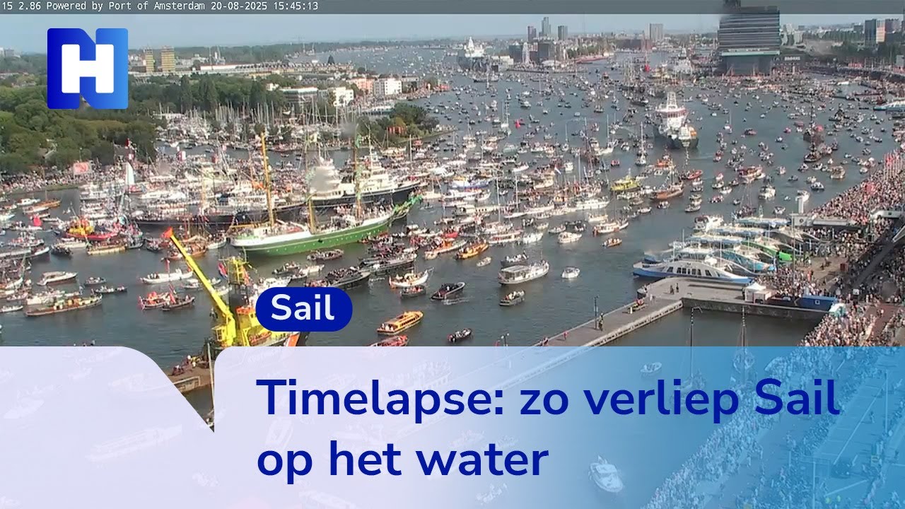 Timelapse: zo ging het er tijdens Sail op het water aan toe