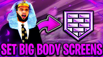 HOW TO SET GOOD BIG BODY SCREENS IN NBA 2K21 (BEST COMP CENTER TIPS & TRICKS)