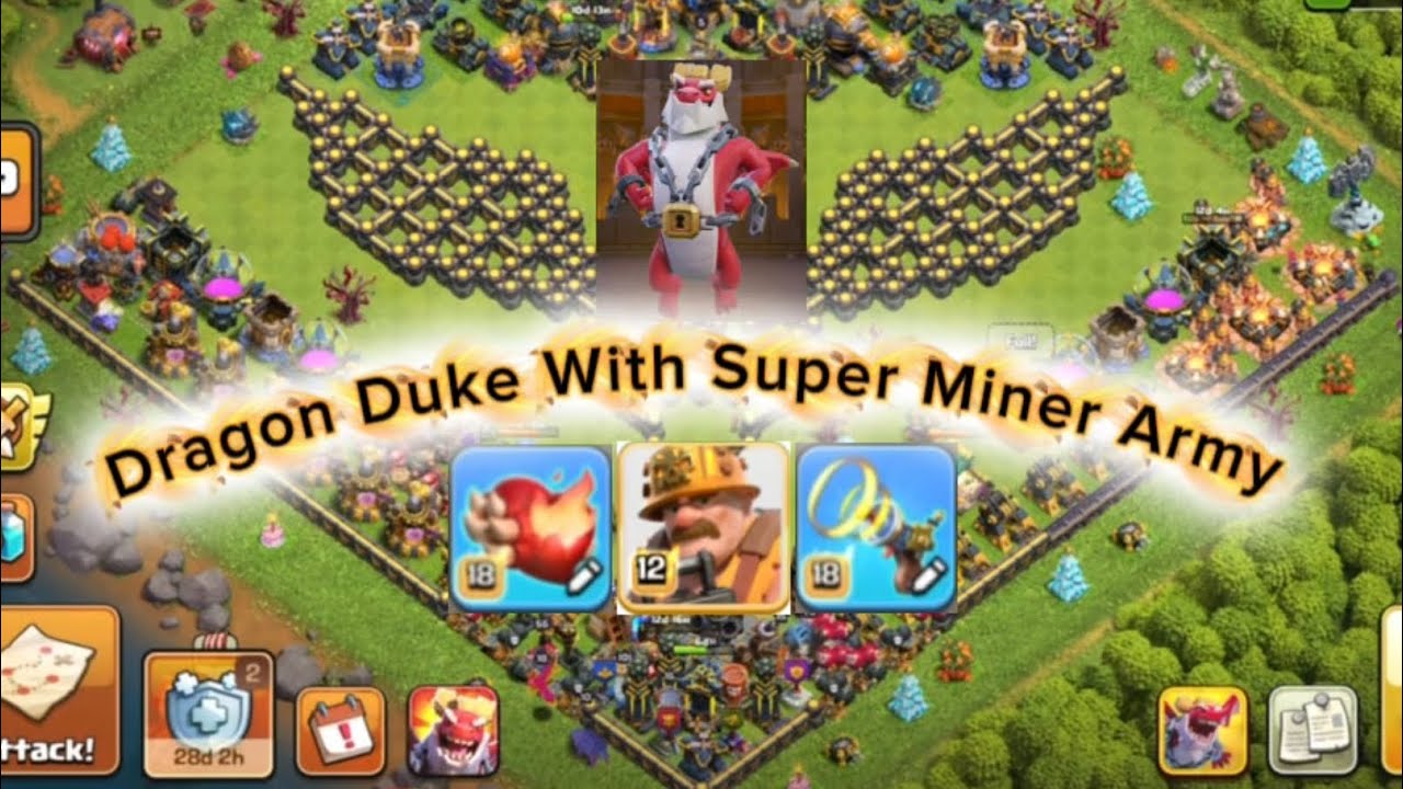 Dragon Duke With Super Miner Army 