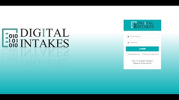 Digital Intakes | Getting Started - Settings