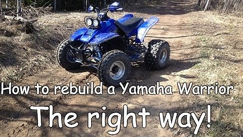 How to rebuild a Yamaha Warrior 350 The right way!