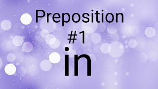 Usage of Preposition IN || Spoken English through Tamil || Preposition || Sen Talks