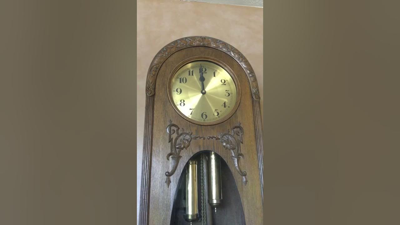 Dufa Grandfather Clock Striking Noon YouTube