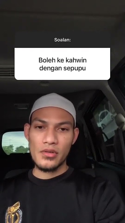 Ustaz Adnin - Boleh ke kahwin dengan sepupu? @ustazadnindakwah1995