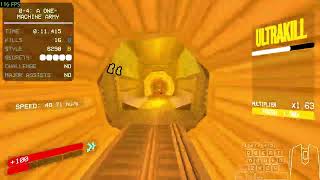 Ultrakill: 0-4 P% Weaponless in 27.882 (WR)