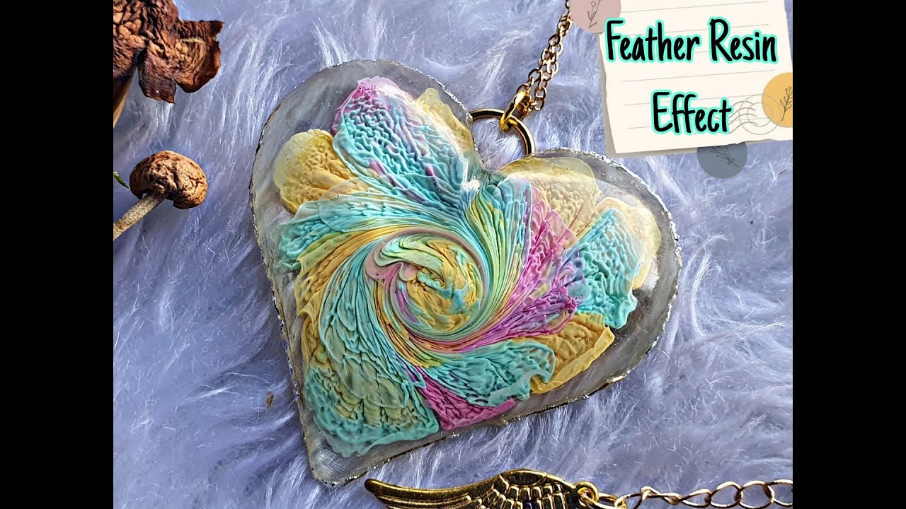 Feather Resin Technique Quick and Easy YouTube