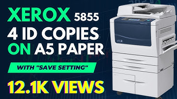 4 ID card Copy on A5 Page | Xerox 5855 Tutorial | URDU Hindi | English Subtitles|