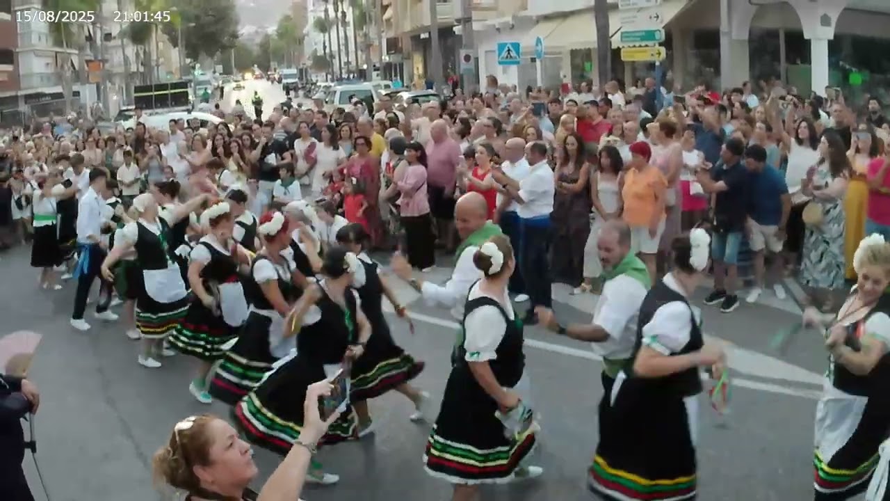 Baile fandango cortijero. Procesión Virgen de la Antigua Coronada. Patrona de Almuñecar 2025