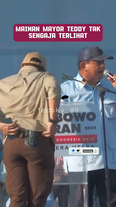 KEREN !!! Ada Senjata Dibalik Baju Mayor Teddy #tni #prabowo #mayorteddy