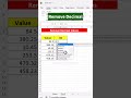 Remove Decimal Values in Excel #excelformula