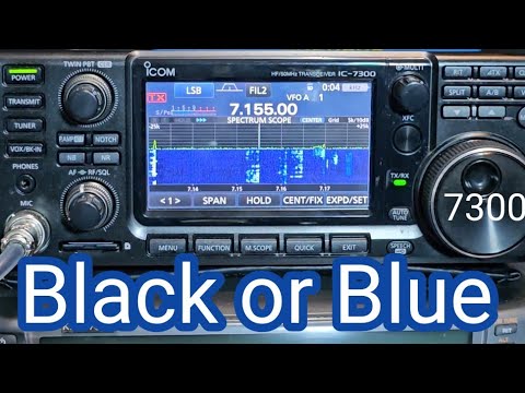 ICOM IC-7300 Blue Screen or BLACK Screen ? - YouTube