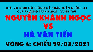 Nguyễn Khánh Ngọc vs Hà Văn Tiến ||Giải Vô Địch Cờ Tướng A1 Toàn Quốc 2021|| Vòng 4