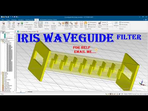 iris waveguide filter design simulation in cst and HFSS