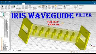 iris waveguide filter design simulation in cst and HFSS
