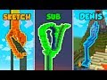 SKETCH vs SUB vs DENIS - WATERSLIDE in Minecraft (The Pals)