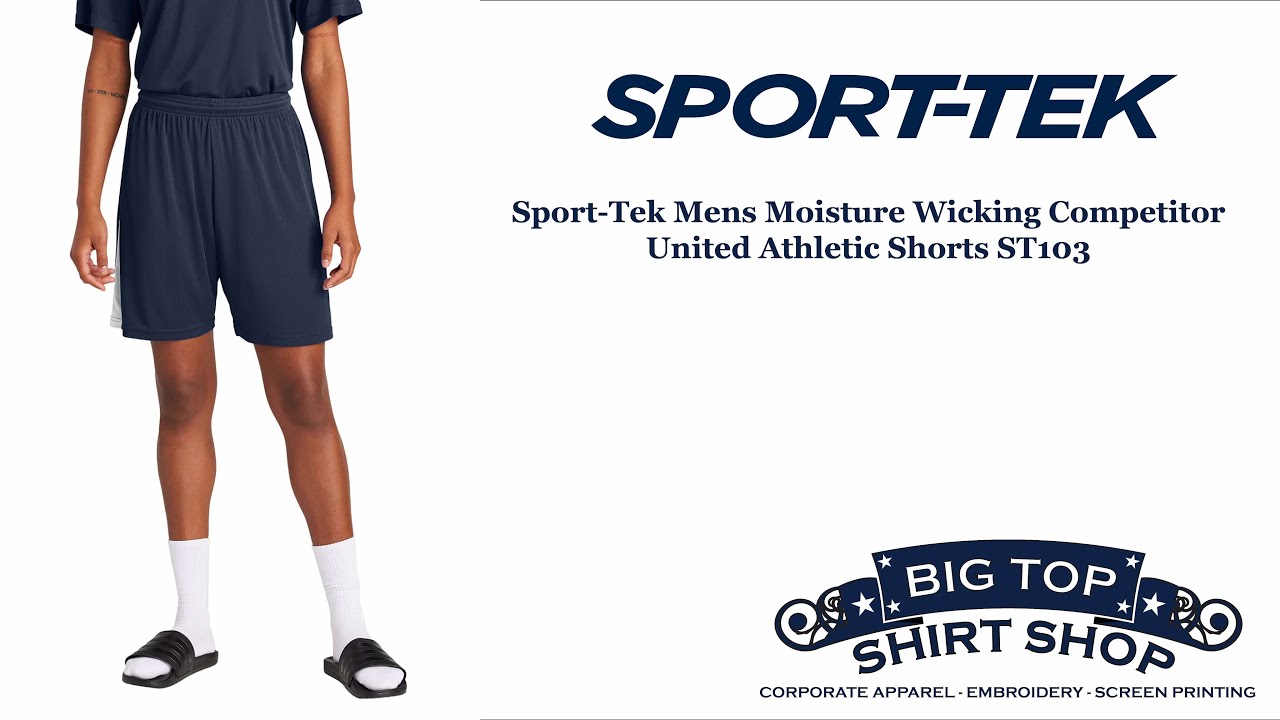 Sport-Tek Mens Moisture Wicking Competitor United Athletic Shorts ST103