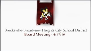 Board Meeting: April 17, 2019