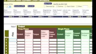 Demo of Induction Motor Equivalent Circuit Calculator screenshot 4
