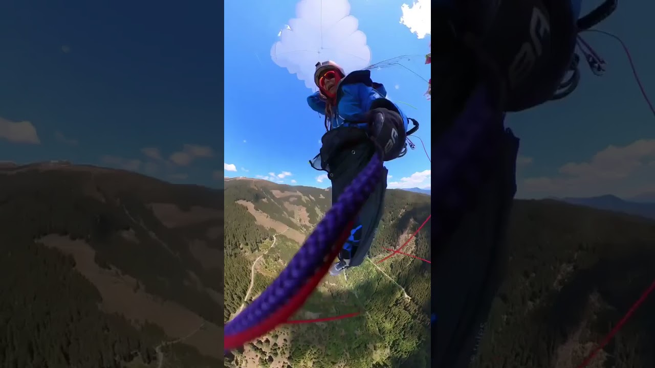 Paraglider gets hit by a plane and SURVIVES 🚨