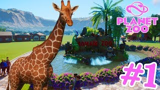 EP 1. สร้างสวนสัตว์ป่ายีราฟคอยาวสุดน่ารัก Planet Zoo game giraffe
