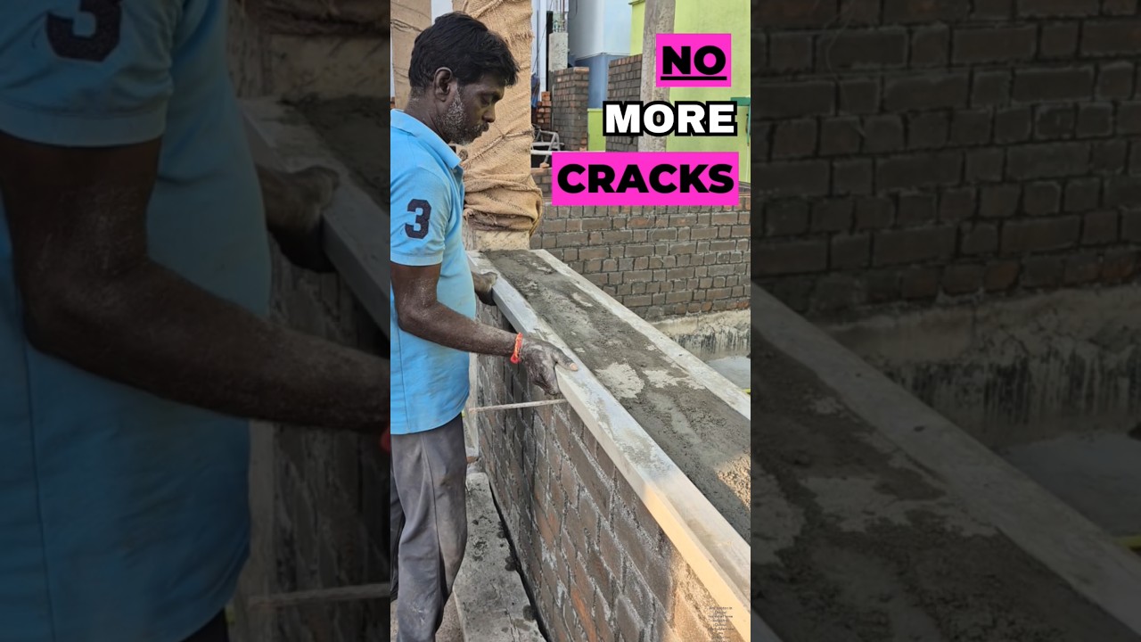 🏗️ Бетонный подоконник в кирпичной кладке — мощный эффект! 🧱🛠️