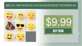 Mobile Cell Phone SMS Message Facial Icon Emoji Emoticon Soft Pad Cushion Pillow screenshot 2