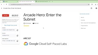 Arcades Hero: Enter the Subnet. #arcades #qwicklabs #qwiklabs #2024