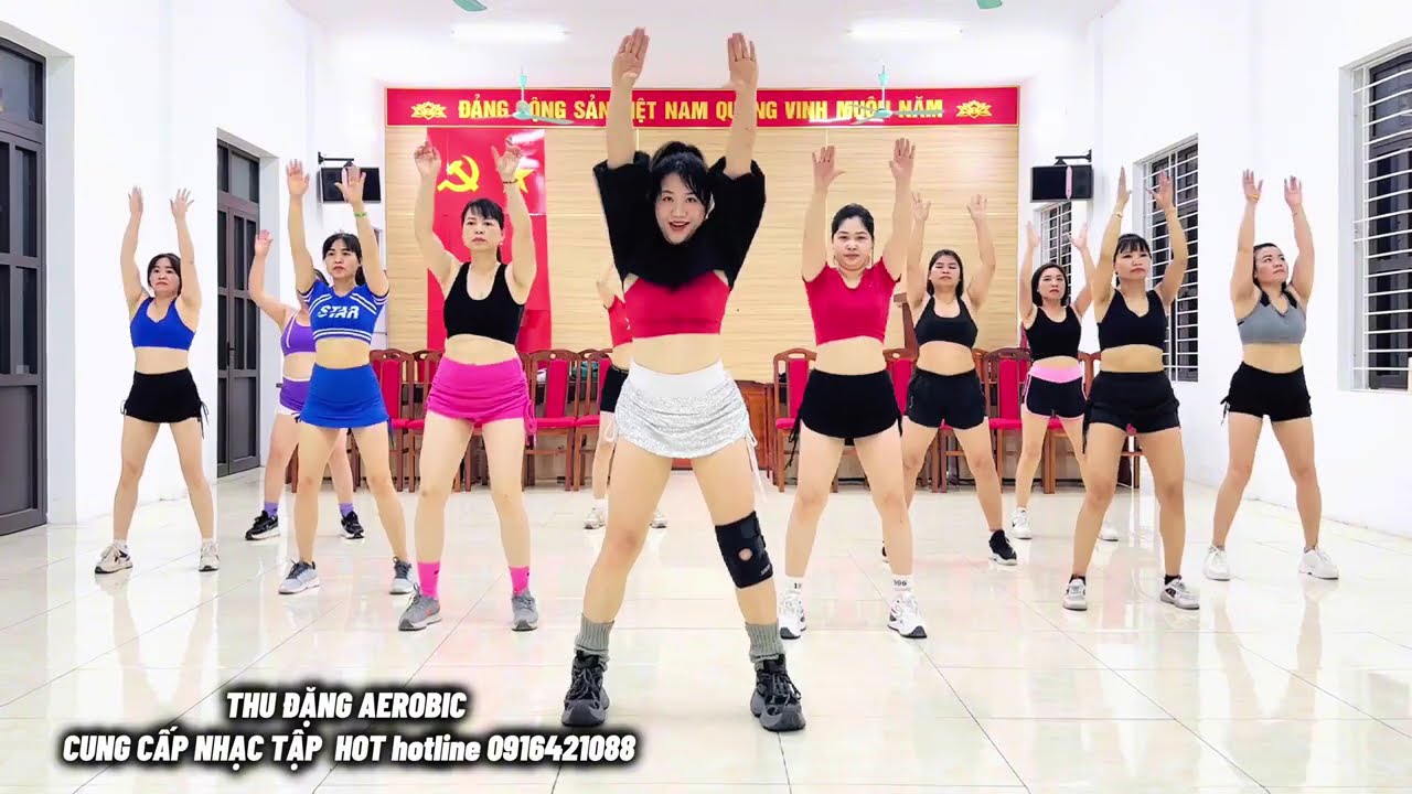 40p AEROBIC ĐỐT MỠ HIỆU QUẢ TẠI NHÀ /#346/REMIX VANG TRANG CO DON/ THU ĐẶNG AEROBIC