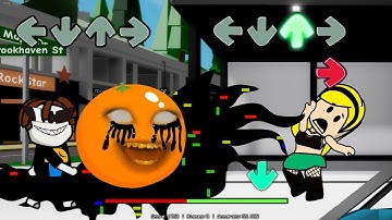 FNF Corrupted “SLICED” But Everyone Sings It | Annoying Orange x Roblox Noob x FNF Animation