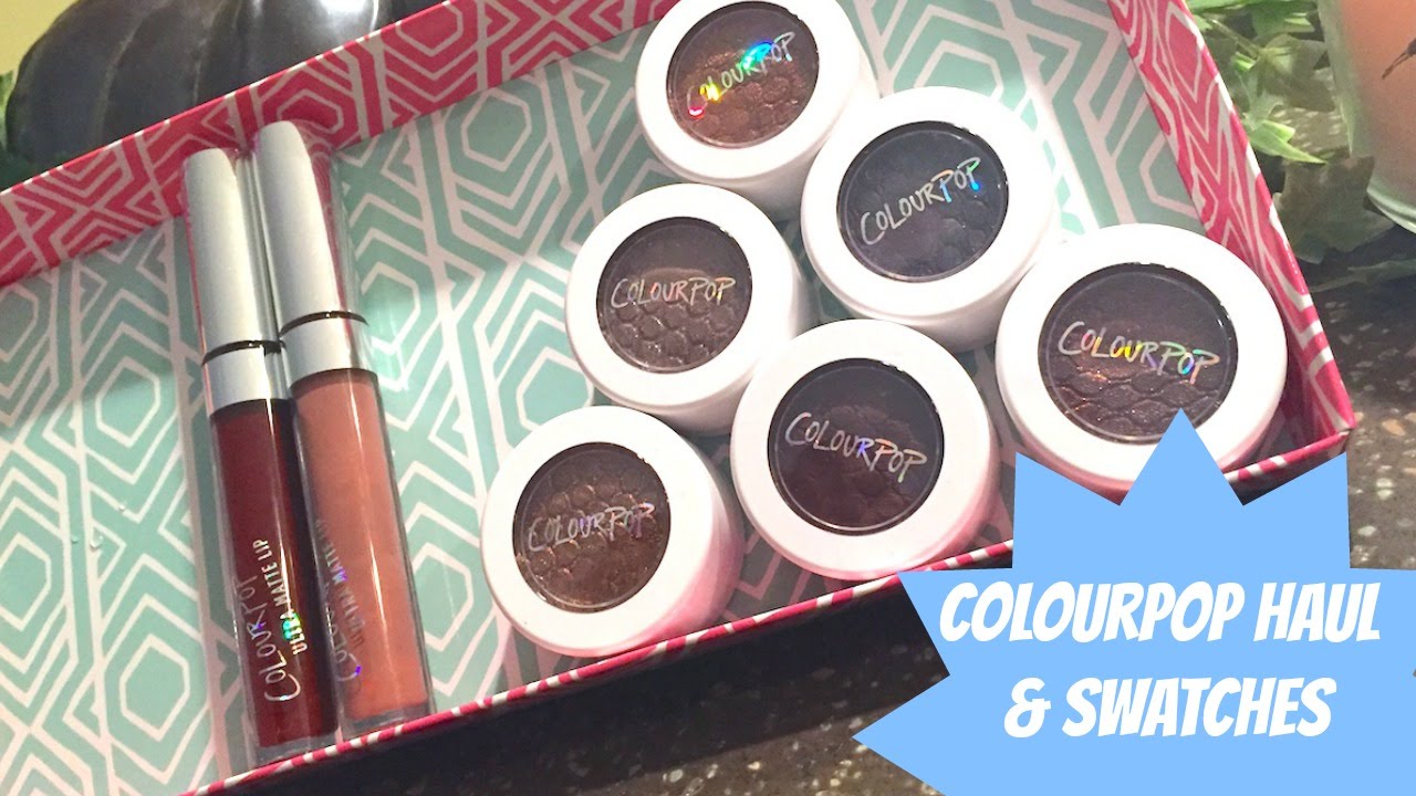 Colourpop Haul | Swatches on Dark Skin | Super Shock Shadows | Ultra Matte Liquid Lipstick