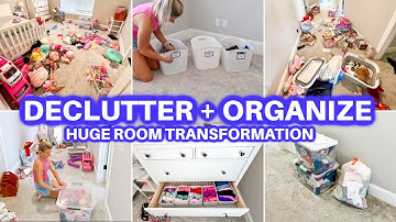 ROOM DECLUTTER + ORGANIZE + CLEAN WITH ME | CLEANING MOTIVATION |CLOSET ORGANIZATION JAMIE