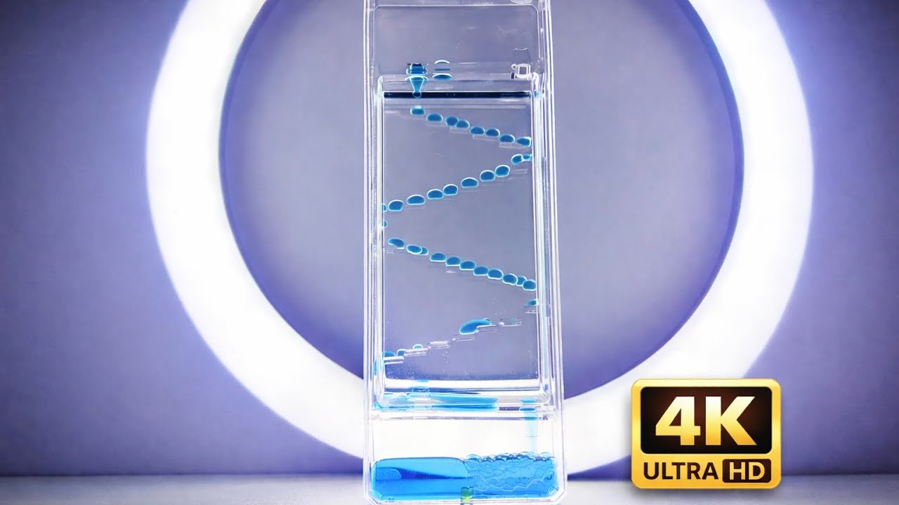 Mesmerizing Blue Spiral : Sensory Liquid Motion for Focus