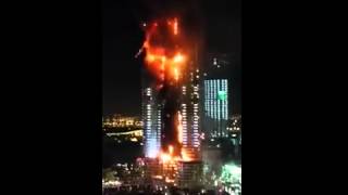 Not a good start for Dubai Before 2016 Countdown...massive fire in near burj khalifa