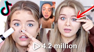 Testing MORE Tiktok MAKEUP HACKS.. some good ones!!?