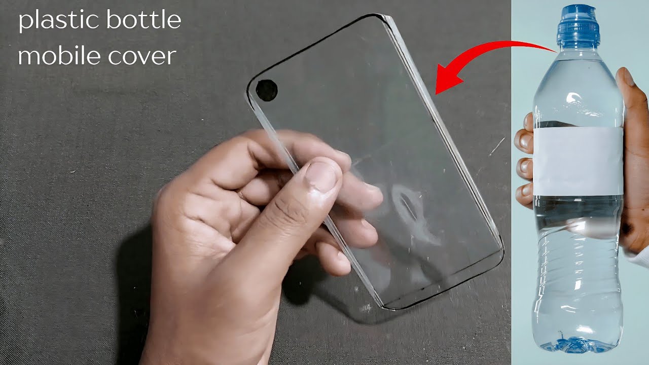 how to make mobile cover with plastic bottle 