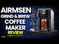 Airmsen Grind &amp; Brew Coffee Maker With Built-In Grinder Review | Fresh Beans to Cup—Worth It?
