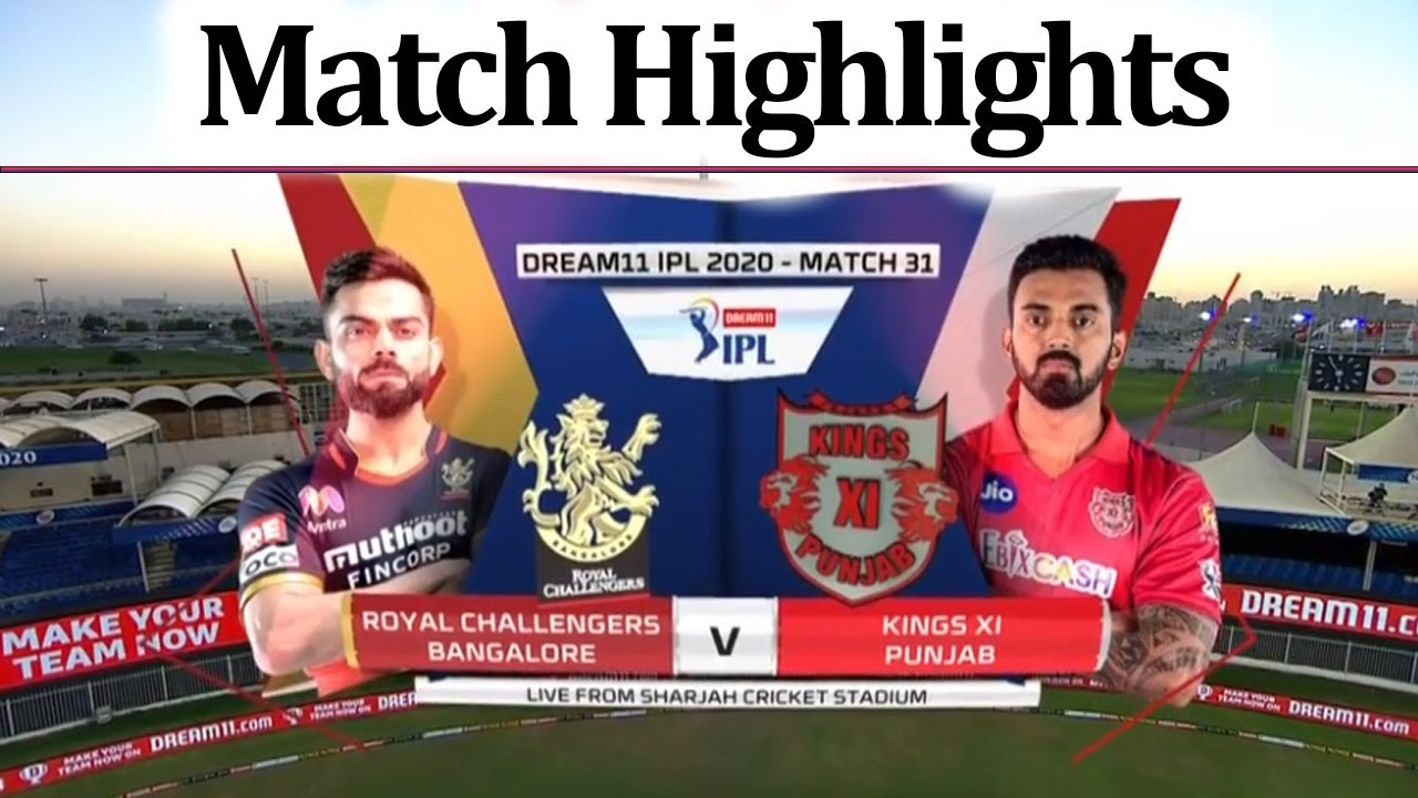 RCB vs KXIP Match Highligts - IPL 2020 | Bangalore vs Punjab Highligts ...