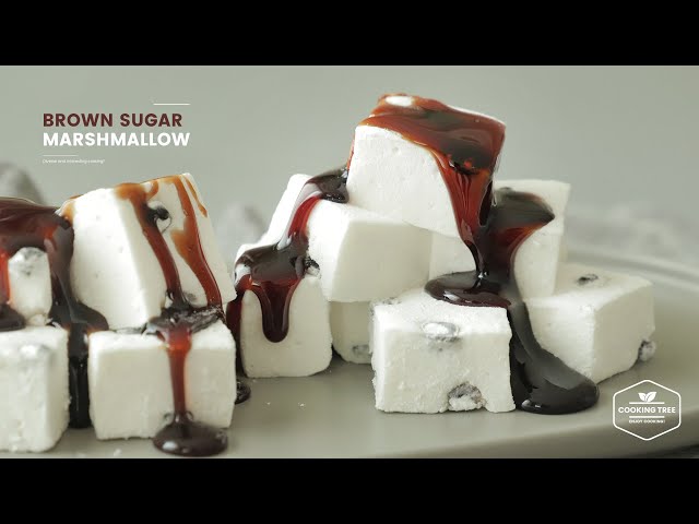흑당 버블 마시멜로우 만들기 : Marshmallow with Brown Sugar Boba Recipe | Cooking tree
