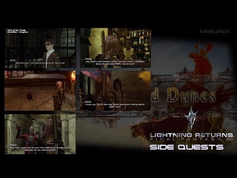 Video: Lightning Returns: FF13 Dead Dunes Side Quests, Aeronite Fight, Last One Musuh, Bhakti's Oils