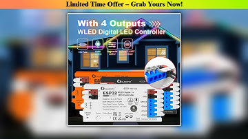 Hot Picks GLEDOPTO 4 Channel ESP32 WLED Controller 017WL 15A Fuse Level Shifter UART Download DIY