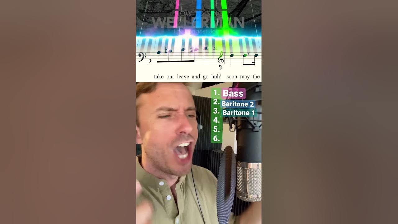 HOW TO SING WELLERMAN 🎙 Throwback #seashantymedley #shorts #acapella #peterhollens #harmony